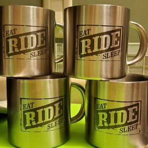 Stainless steel mugs